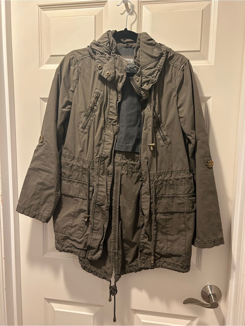 Levi's Olive Green Hooded Utility Jacket